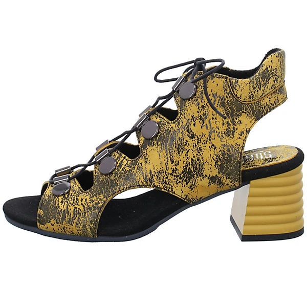 Damen Riemchensandalen Sandalette Fußbett Bequem Freizeit Glattleder Bedruckt Riemchensandalen - Gelb 4 Damen Riemchensandalen Sandalette Fußbett Bequem Freizeit Glattleder Bedruckt Riemchensandalen - Gelb – Bild 2