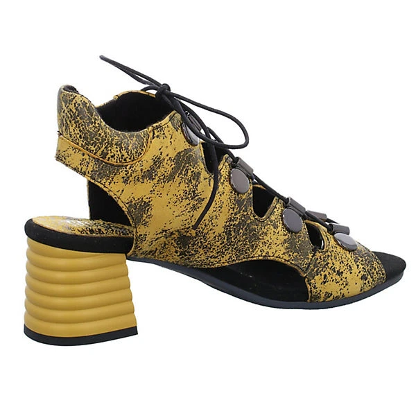 Damen Riemchensandalen Sandalette Fußbett Bequem Freizeit Glattleder Bedruckt Riemchensandalen - Gelb 10 Damen Riemchensandalen Sandalette Fußbett Bequem Freizeit Glattleder Bedruckt Riemchensandalen - Gelb – Bild 8