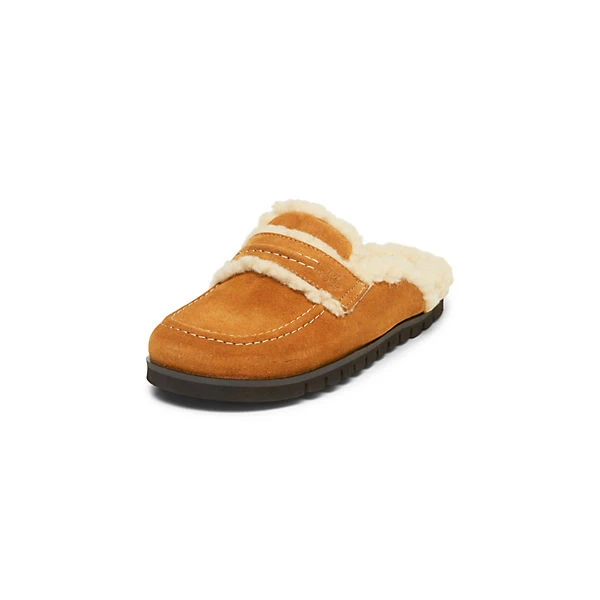 Veloursleder-Slip-On Mit Flauschigem Teddyfutter Hausschuhe 3 Veloursleder-Slip-On Mit Flauschigem Teddyfutter Hausschuhe
